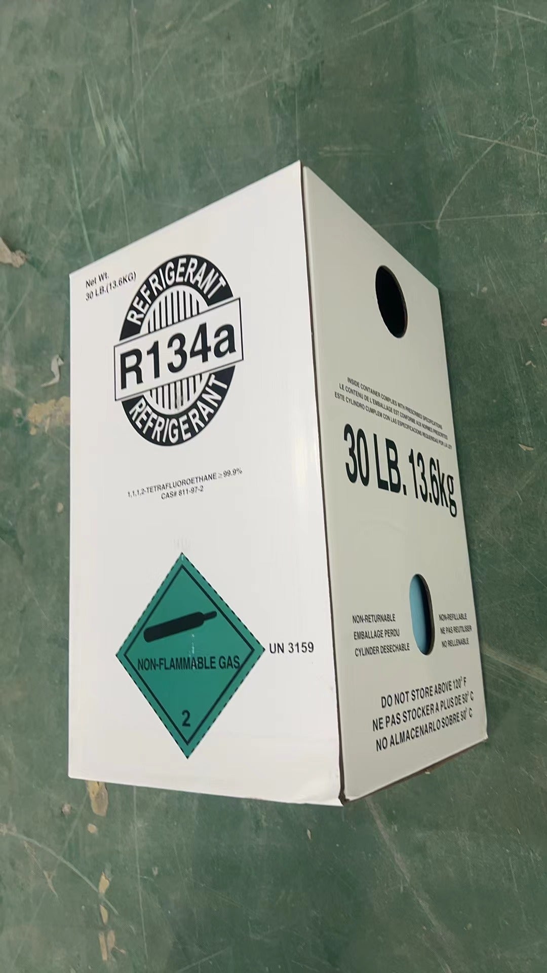 Premium R134A Refrigerant - High Capacity 30lb Cylinder for Cooling Systems