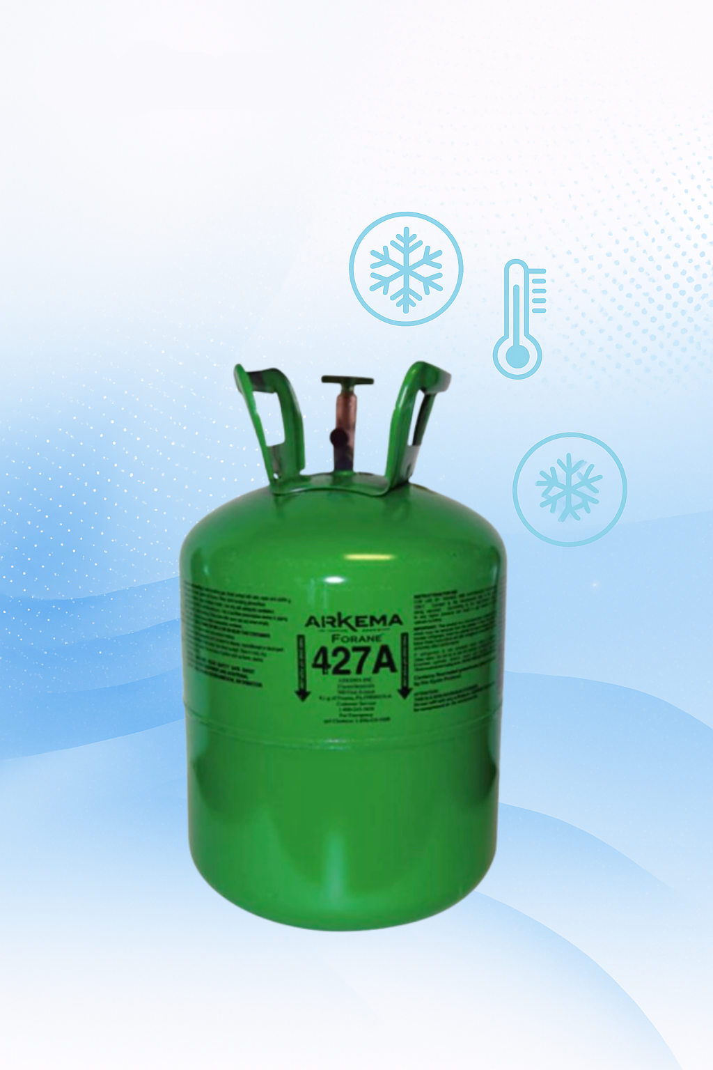 Professional Grade R-427A Refrigerant - 25 LB Capacity